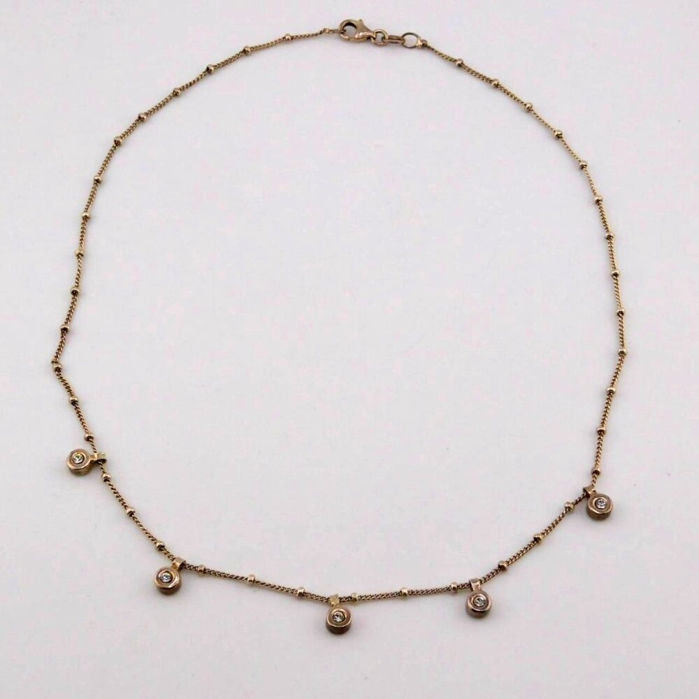 Dainty Sterling Silver 925 Necklace with Charms – 16"